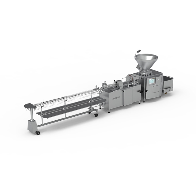 Quantitative filling and tying production line